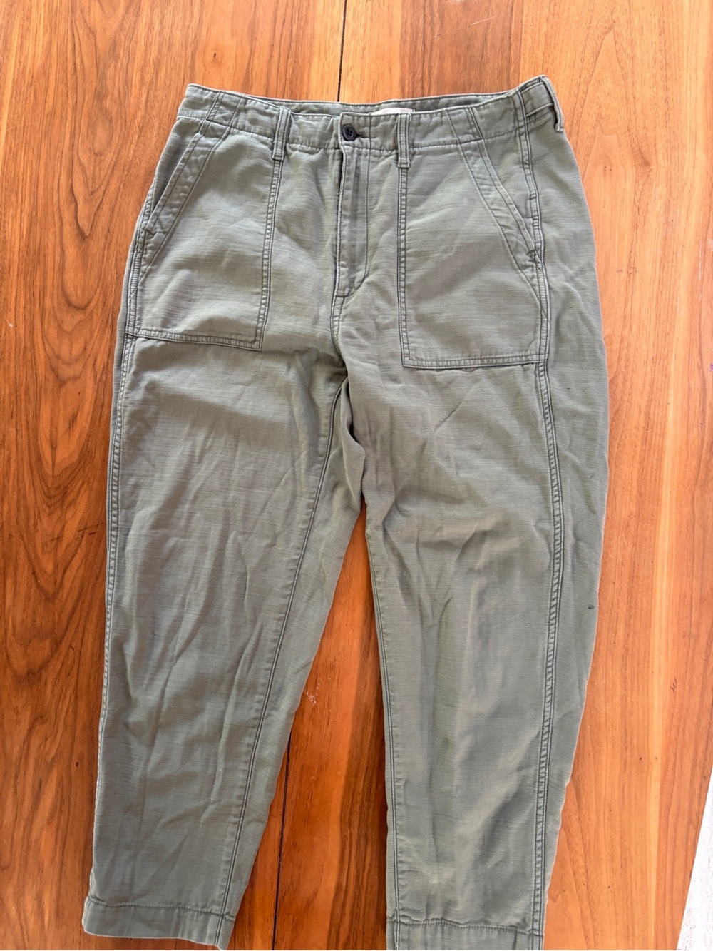 Madewell  high waisted Olive Utility Pants